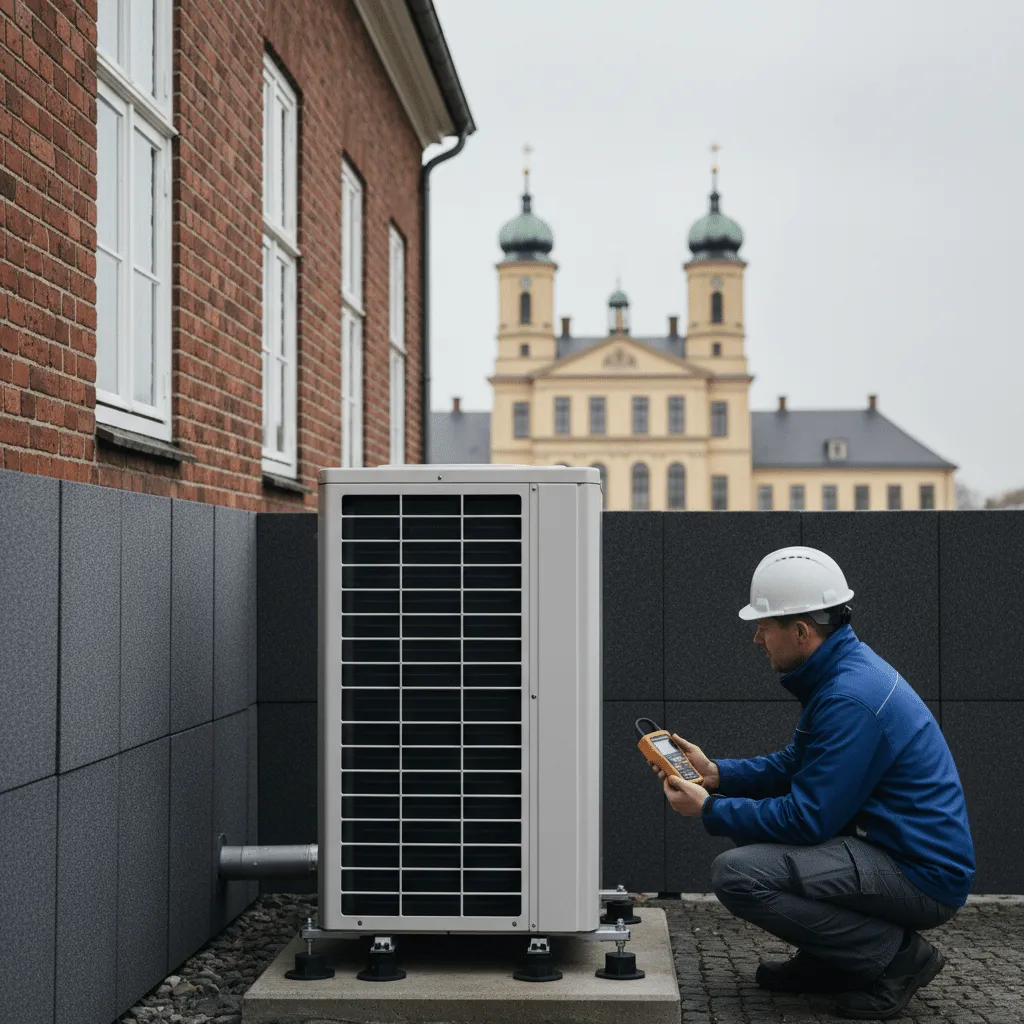 Geräuschgrenzen in Oldenburg: Wärmepumpe, Außengeräte – Schall, Geräusche, Recht und Nachbarschaft